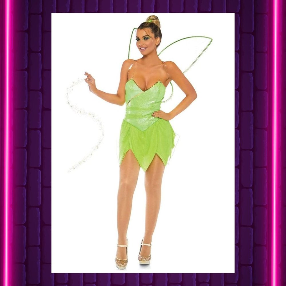 Green Pretty Pixie Fairy | M & L | Tinkerbell Costume